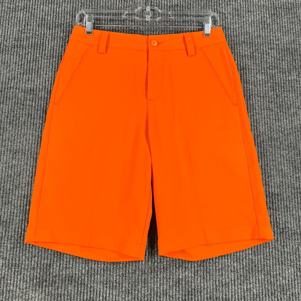 PUMA Golf Shorts Mens Size 28 Orange Chino Outdoor Casual Performance Comfort